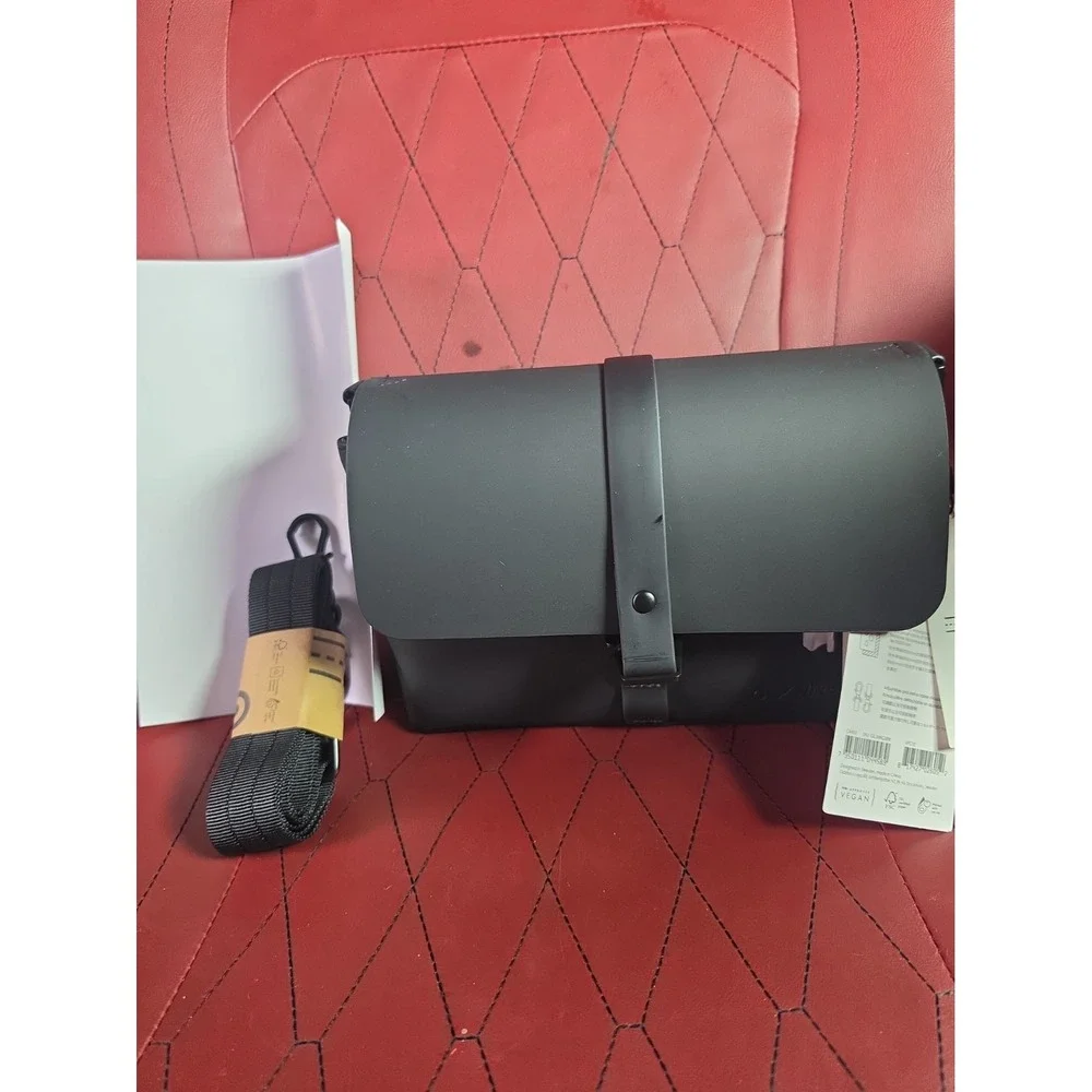 Unused Gaston Luga X Nikon Crossbody Black Matte Water Resistant Crossbody Bag